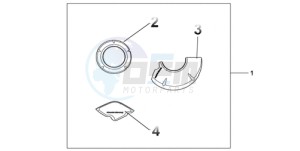 CBR1000RA9 Europe Direct - (ED / ABS MME TRI) drawing CARBON CRANKCASE COVER SET