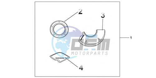 CARBON CRANKCASE COVER SET