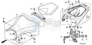 CBR1000RRB drawing SEAT