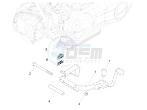 Liberty 150 iGet 4T 3V ie ABS (EMEA) drawing Stand/s