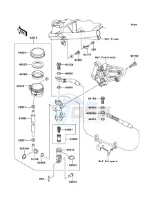 NINJA 250R EX250KCF GB XX (EU ME A(FRICA) drawing Rear Master Cylinder