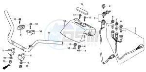 TRX350FE RANCHER 4X4 ES drawing HANDLE PIPE (2)