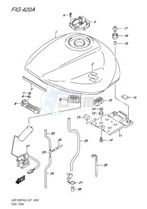 GSX-1250F ABS EU drawing FUEL TANK