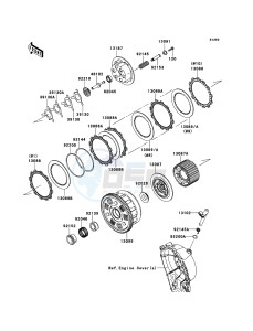 NINJA_ZX-10R ZX1000JDF FR XX (EU ME A(FRICA) drawing Clutch