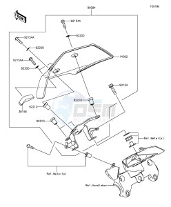 Z1000 ZR1000FFF FR GB XX (EU ME A(FRICA) drawing Accessory(Meter Cover)