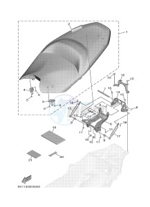 XP530 XP530-A TMAX SX ABS (BX38) drawing SEAT