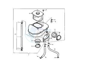 RAPTOR 650 drawing AIR CLEANER