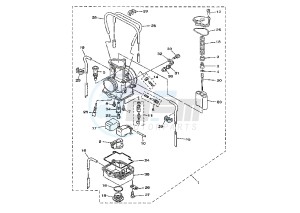 YZ 125 drawing CARBURETOR