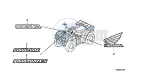 TRX250TMA U drawing MARK