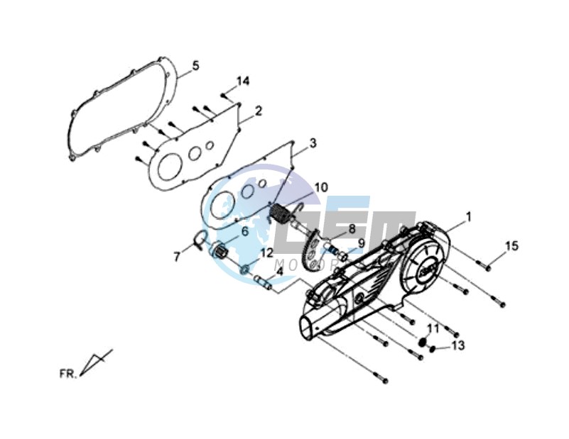 CRANKCASE COVER LEFT