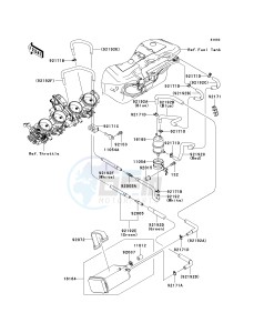 KRF 750 F [TERYX 750 4X4 NRA OUTDOORS] (F8F) C9FB drawing FUEL EVAPORATIVE SYSTEM -- CA- -