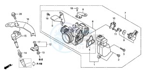 SH300AR drawing THROTTLE BODY