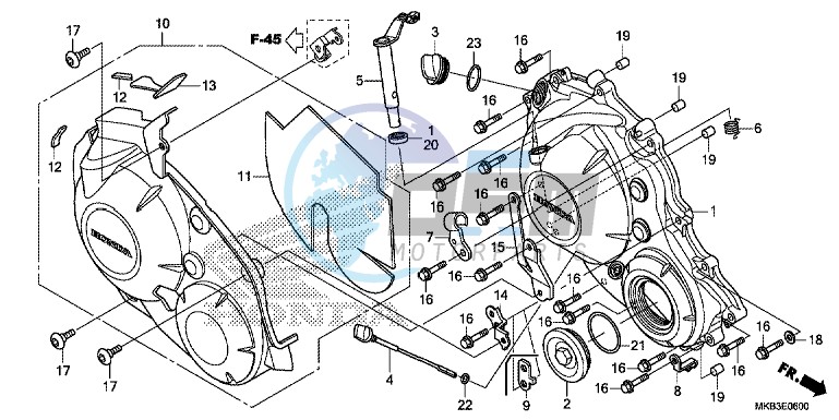 RIGHT CRANKCASE COVER