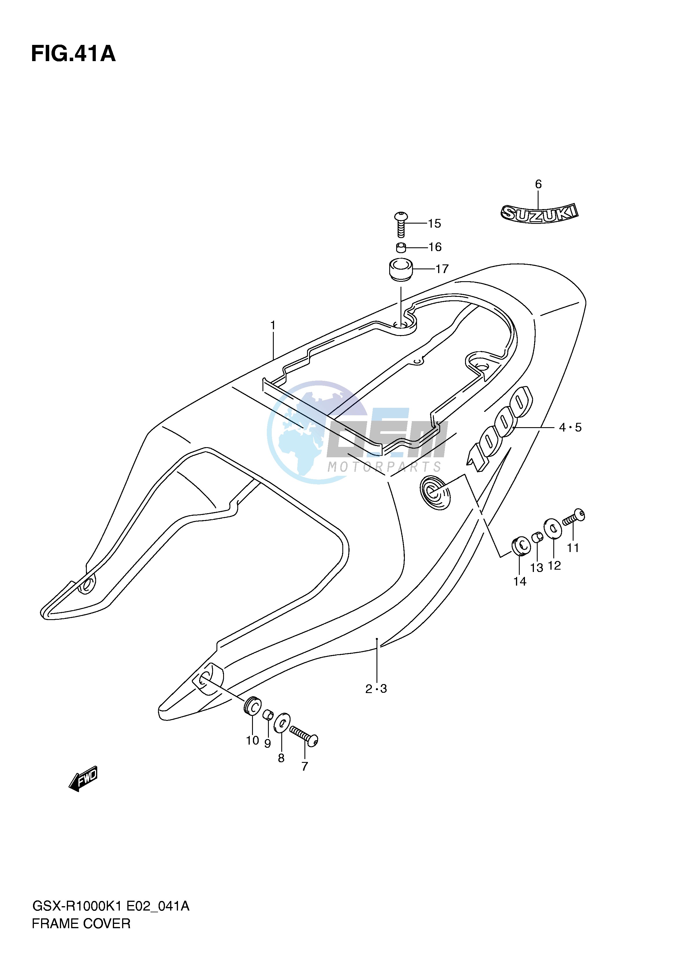 FRAME COVER (GSX-R1000K2)