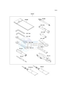 KRF 750 F [TERYX 750 4X4 NRA OUTDOORS] (F8F) C8FA drawing OWNERS TOOLS