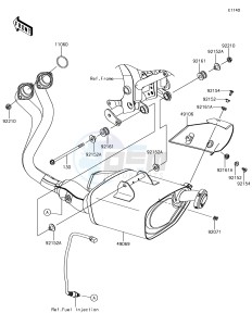 Z650 ER650HJF XX (EU ME A(FRICA) drawing Muffler(s)