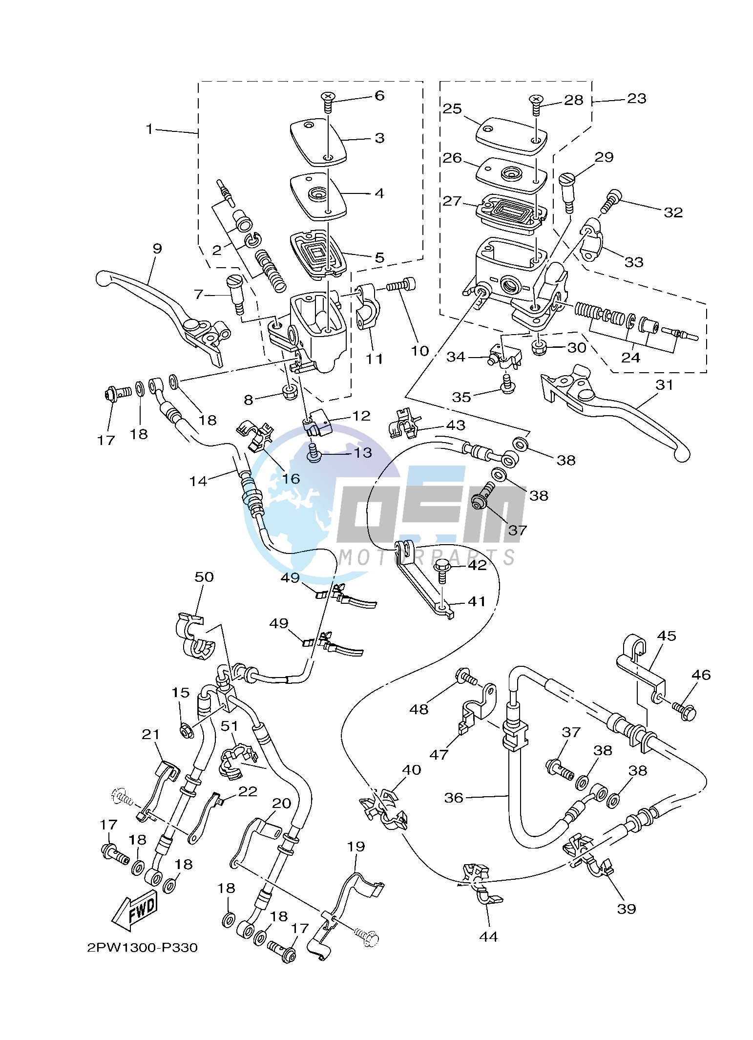 FRONT MASTER CYLINDER