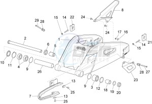 RSV4 1000 RR E4 ABS (APAC) drawing Swing arm