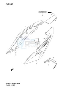 GS500 (P3) drawing FRAME COVER (GS500K6 P28)