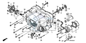 TRX500FEB drawing FRONT CRANKCASE COVER (TRX500FE/ FPE)