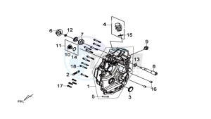 MAXSYM 600I ABS drawing CRANKCASE RIGHT