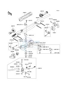 KLX 450 A [KLX450R] (A8F-A9F) A8F drawing HANDLEBAR