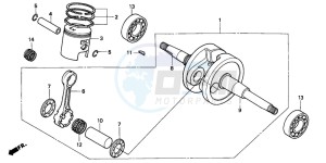 SFX50MM drawing CRANKSHAFT/PISTON