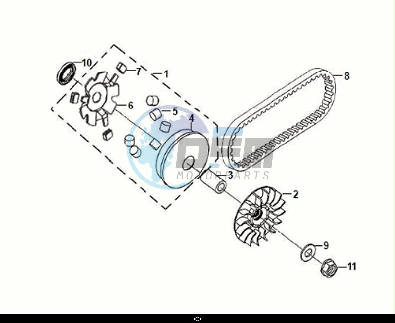 MOVABLE DRIVE FACE ASSY