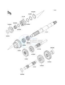 KSV 700 B [KFX 700] (B6F-B9F) B6F drawing TRANSMISSION