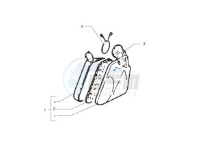 Ark AC 45 Tribal- White-Matt Black 50 drawing Air filter