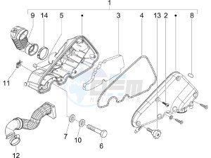 LXV 125 4T E3 drawing Air filter