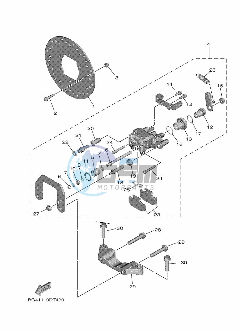 REAR BRAKE CALIPER 2