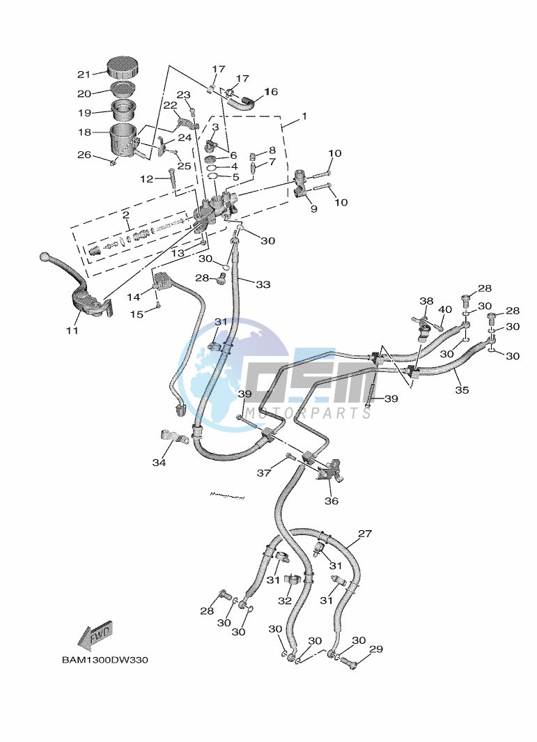 FRONT MASTER CYLINDER