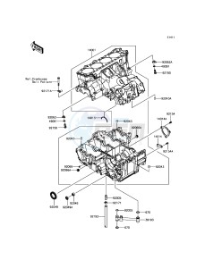 ZZR1400 ABS ZX1400JGF GB XX (EU ME A(FRICA) drawing Crankcase