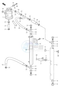 DF 90 drawing Fuel Injector (S/N 151861 & Older)