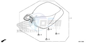 TRX420TE1H Europe Direct - (ED) drawing SEAT