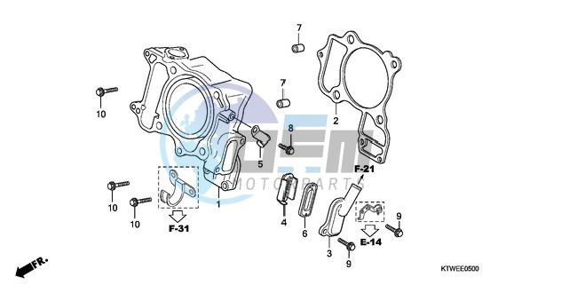 CYLINDER/REED VALVE