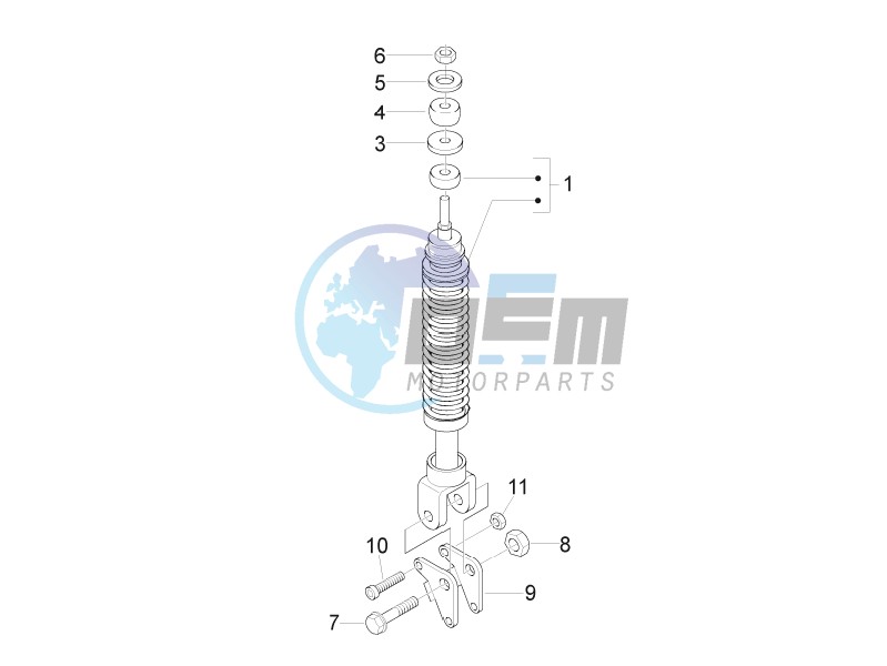 Rear suspension - Shock absorbers