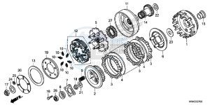 TRX500FE1H Europe Direct - (ED) drawing CLUTCH