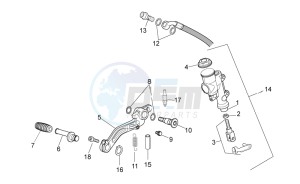 TUONO 1100 V4 FACTORY E4 ABS (NAFTA) drawing Rear master cylinder