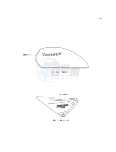 ZR 1100 A [ZR1100 ZEPHYR] (A1-A4) drawing DECALS-- ZR1100-A1- -