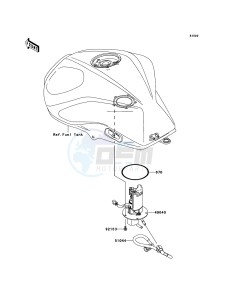 Z750 ABS ZR750MBF FR GB XX (EU ME A(FRICA) drawing Fuel Pump