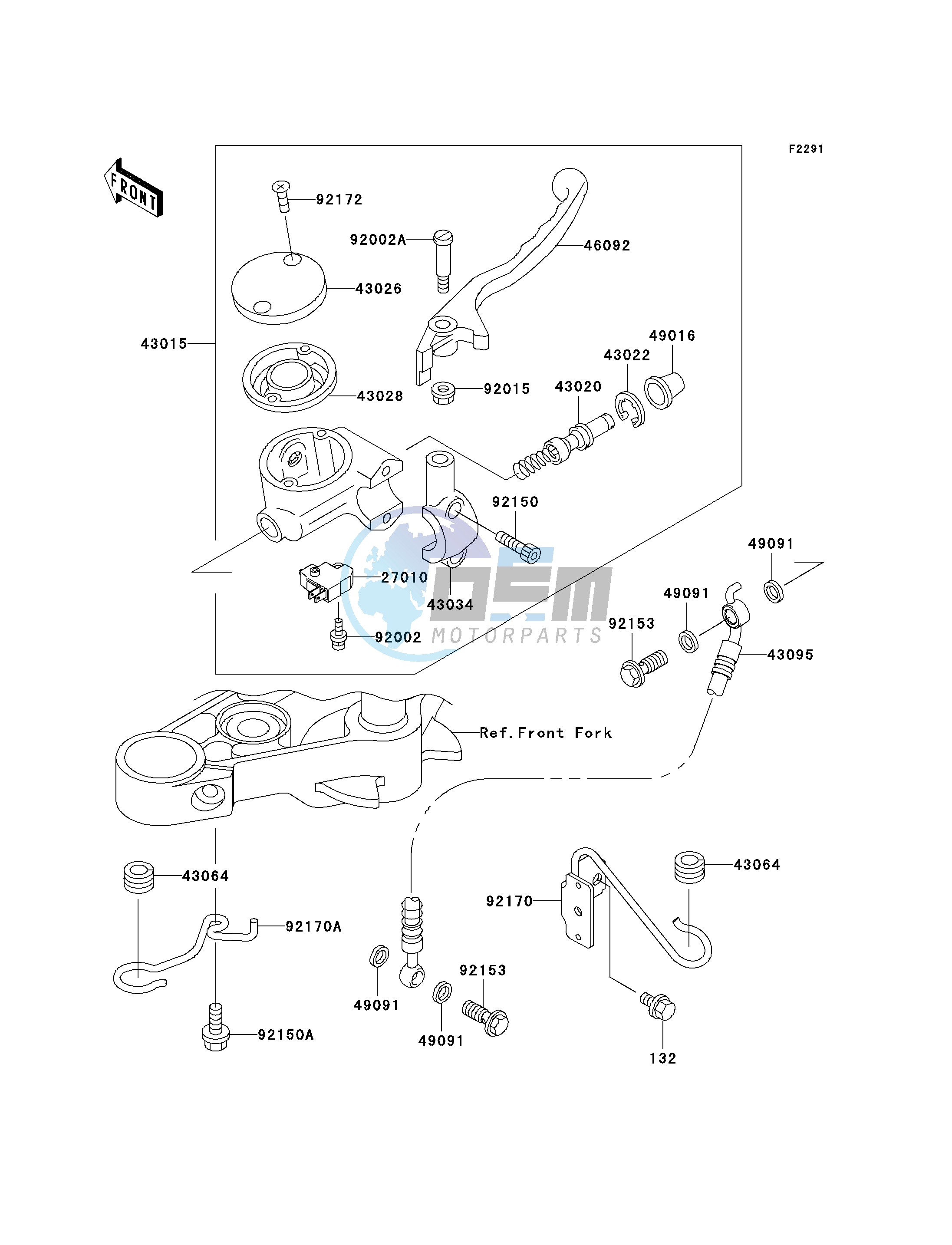 FRONT MASTER CYLINDER