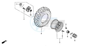 TRX350FM FOURTRAX drawing REAR WHEEL