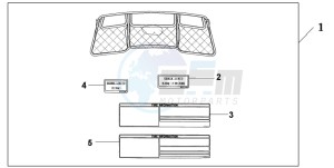 GL1800A drawing INNER TRUNK LID O