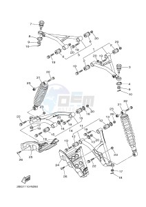 YFM700FWAD YFM700PHF GRIZZLY 700 EPS SPECIAL EDITION (B387) drawing FRONT SUSPENSION & WHEEL