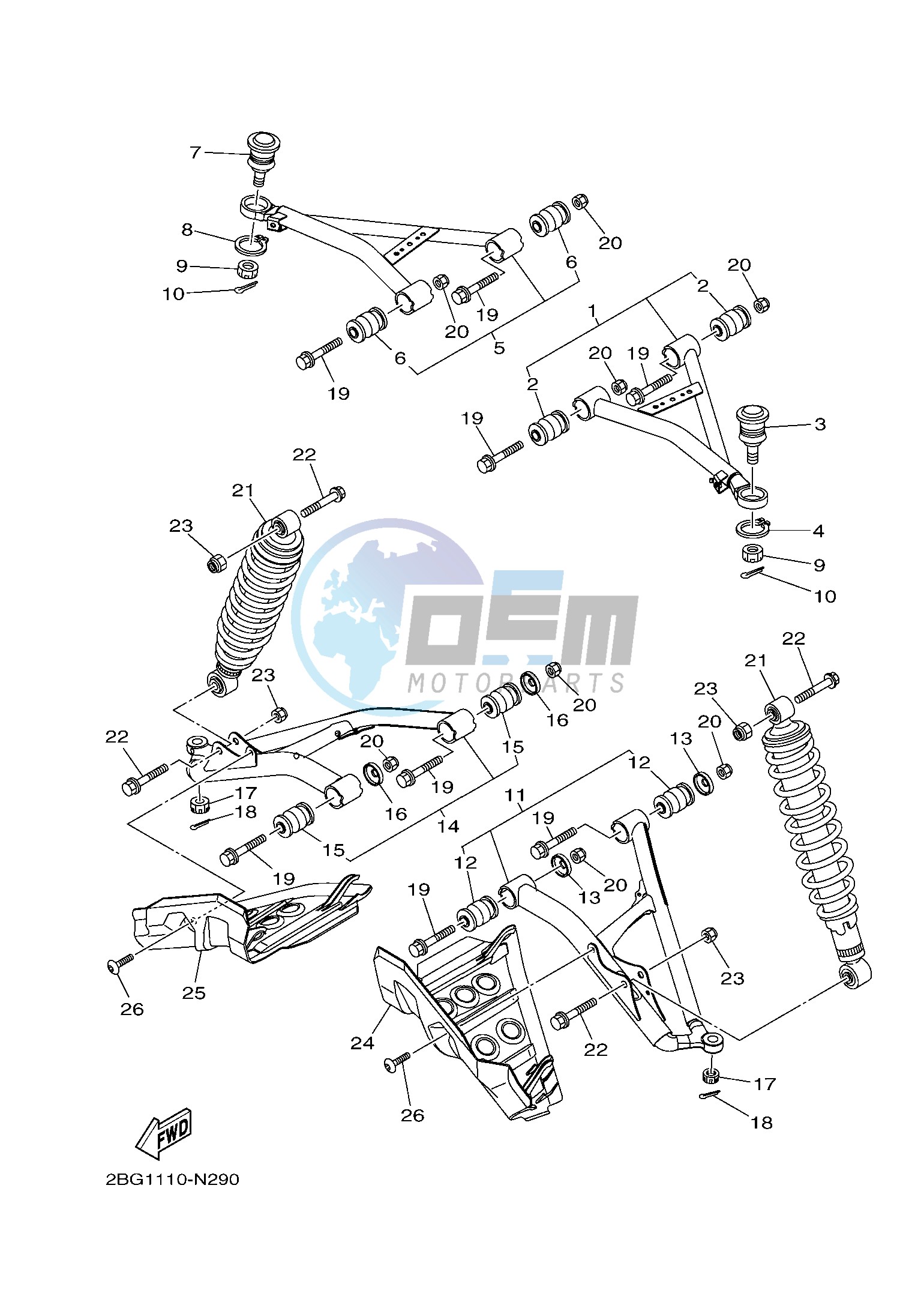 FRONT SUSPENSION & WHEEL