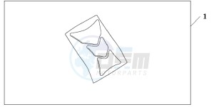 CBF600NA drawing TANK PAD HONDA WING LOGO