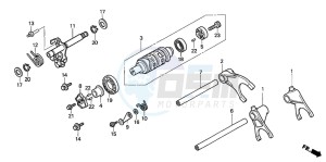 CBF1000 drawing GEARSHIFT DRUM