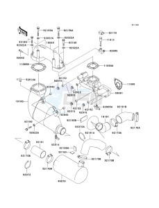 JT 1100 G[1100 STX D.I.] (G1 ) [1100 STX D.I.] drawing MUFFLER-- S- -